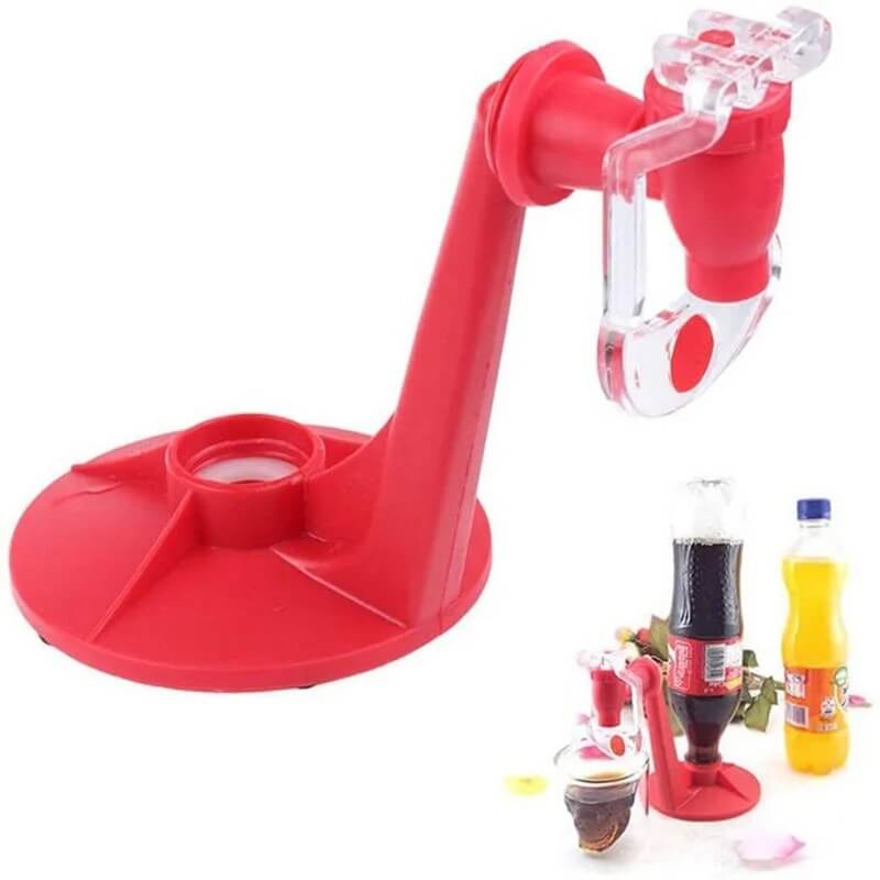 Praktisk drikkedispenser for flasker