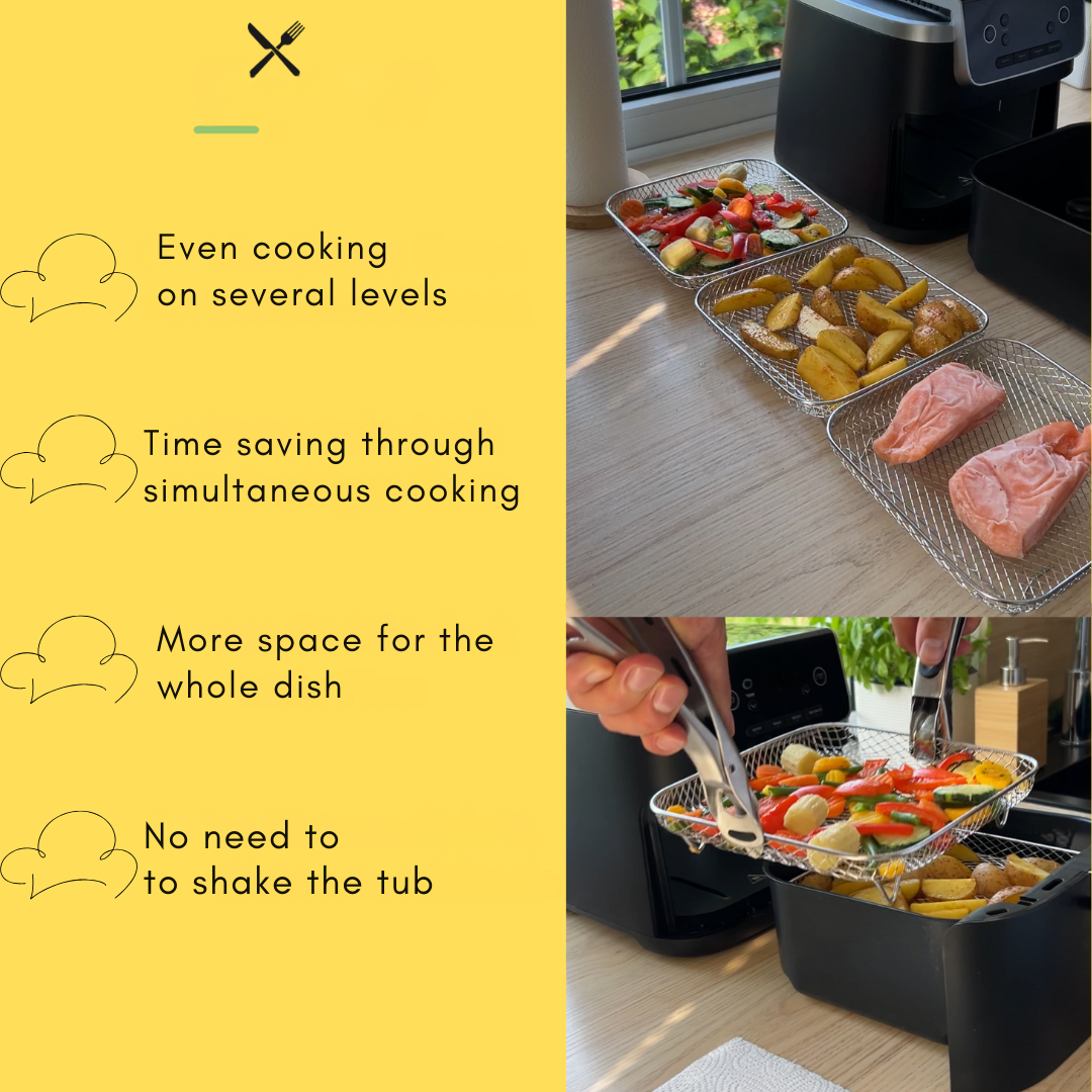 Stablede kurver for jevn matlaging i luft (x3) 