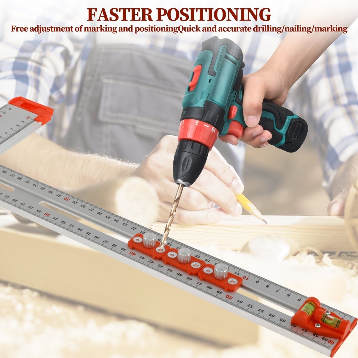 正確な測定のためのスライディングマークルール 