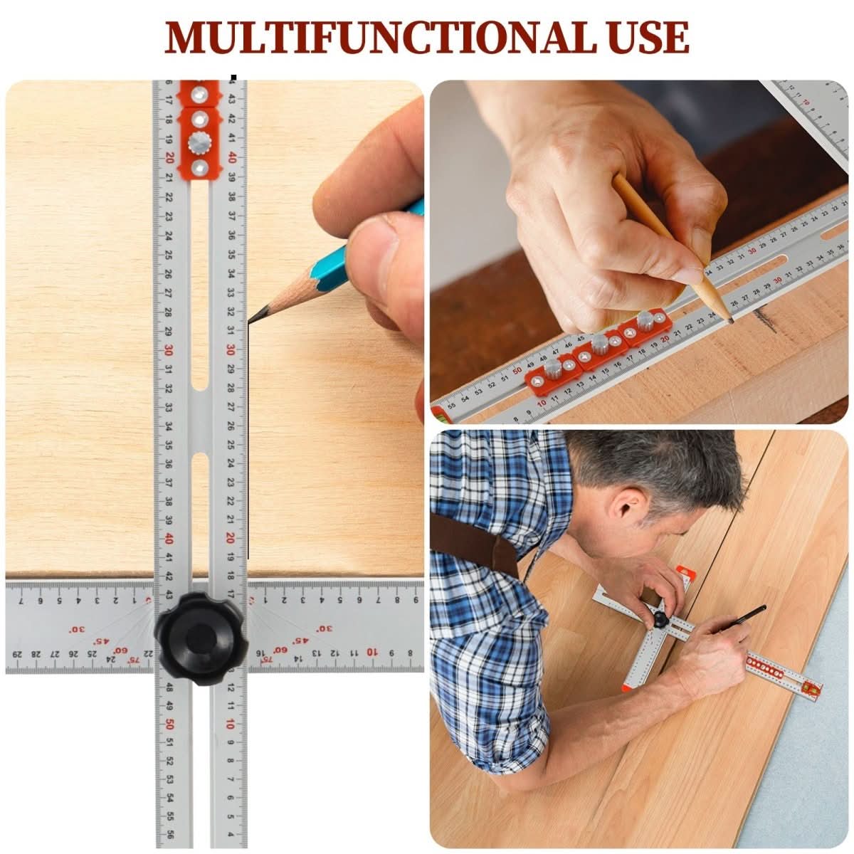 Regola di marcatura scorrevole per misure precise 