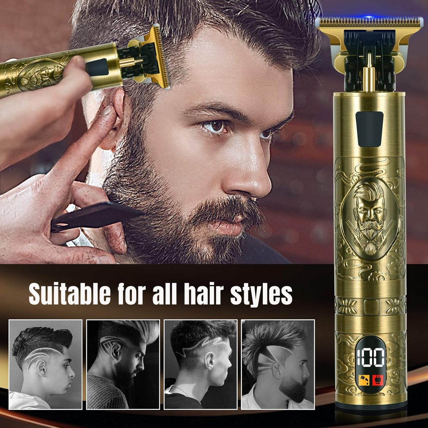 Presis klipper med integrert digital skjerm 