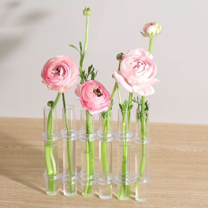 Elegant modulär vas för kreativa blomsterarrangemang 