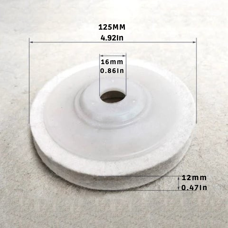 Disco di lucidatura in lana per una finitura a specchio (x3) 