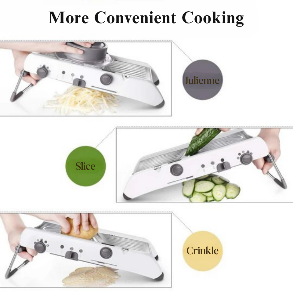 Adjustable mandoline for quick slicing 