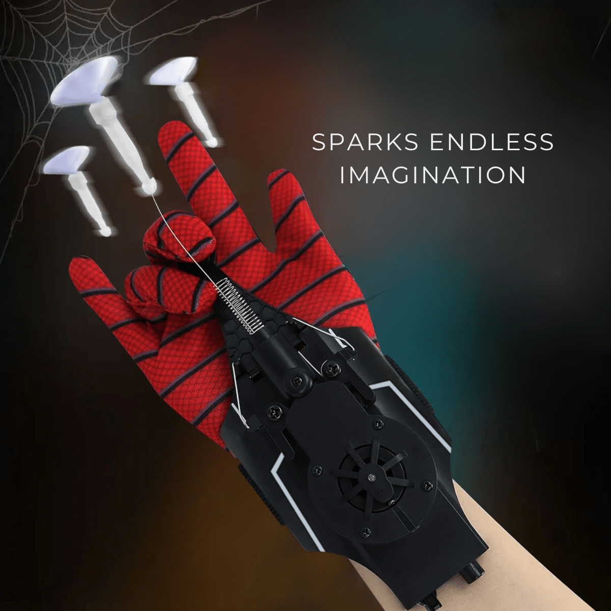 De favoriete webhandschoen van kleine helden 