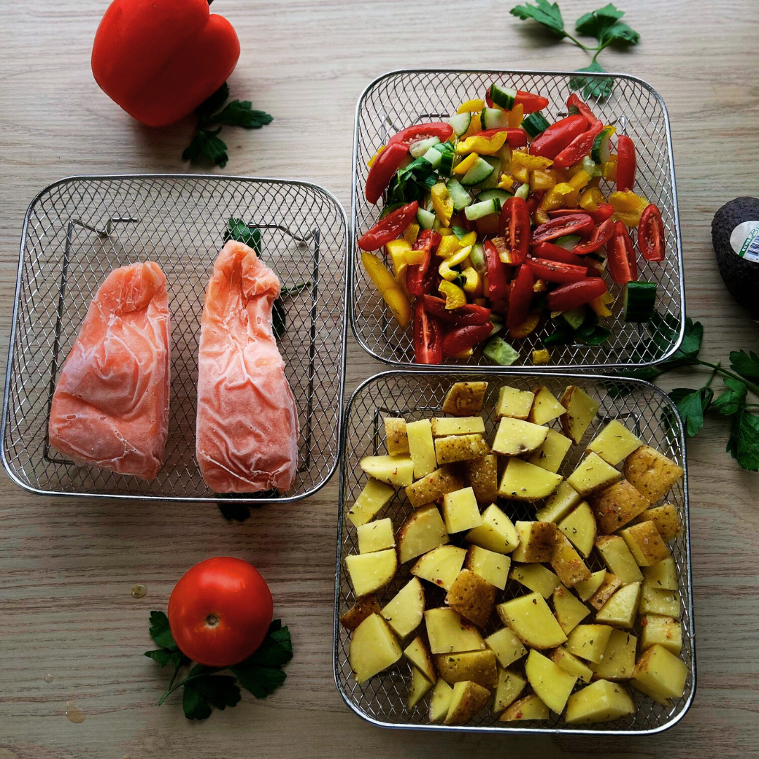 Stablede kurver for jevn matlaging i luft (x3) 