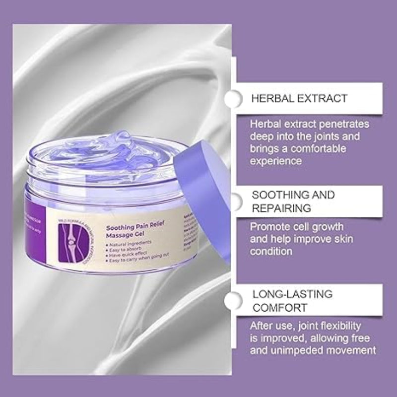 Natürliches beruhigendes Gel zur Linderung von Schmerzen und Verspannungen 