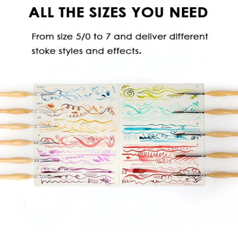 Pensule precise pentru detalii fine și perfecte (x11) 