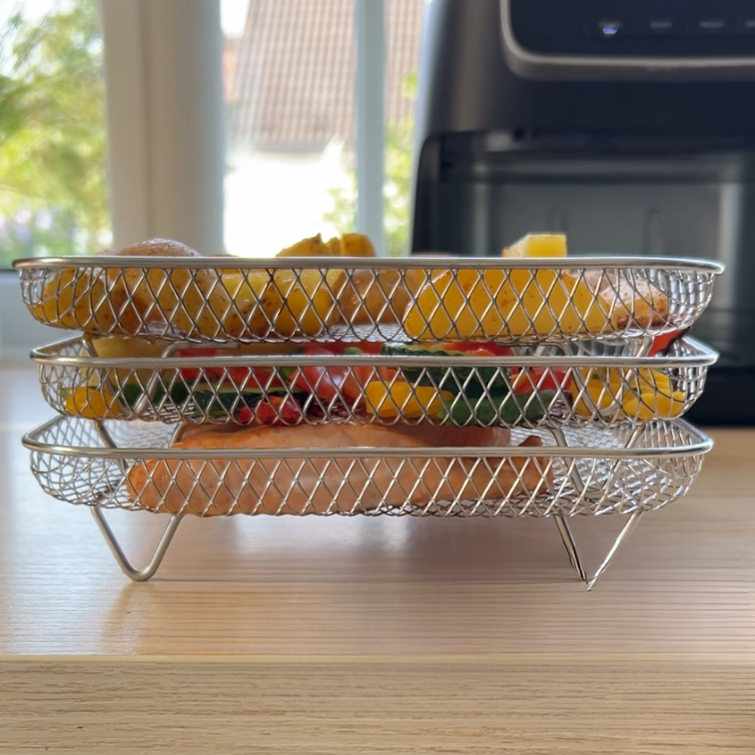 Stablede kurver for jevn matlaging i luft (x3) 