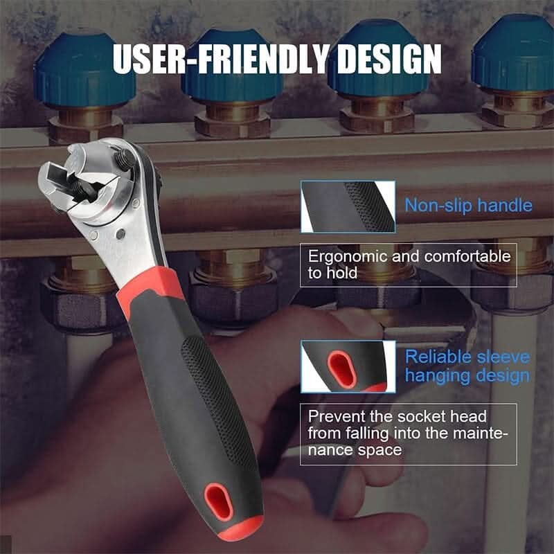 360° adjustable ratchet wrench for all your bolts 