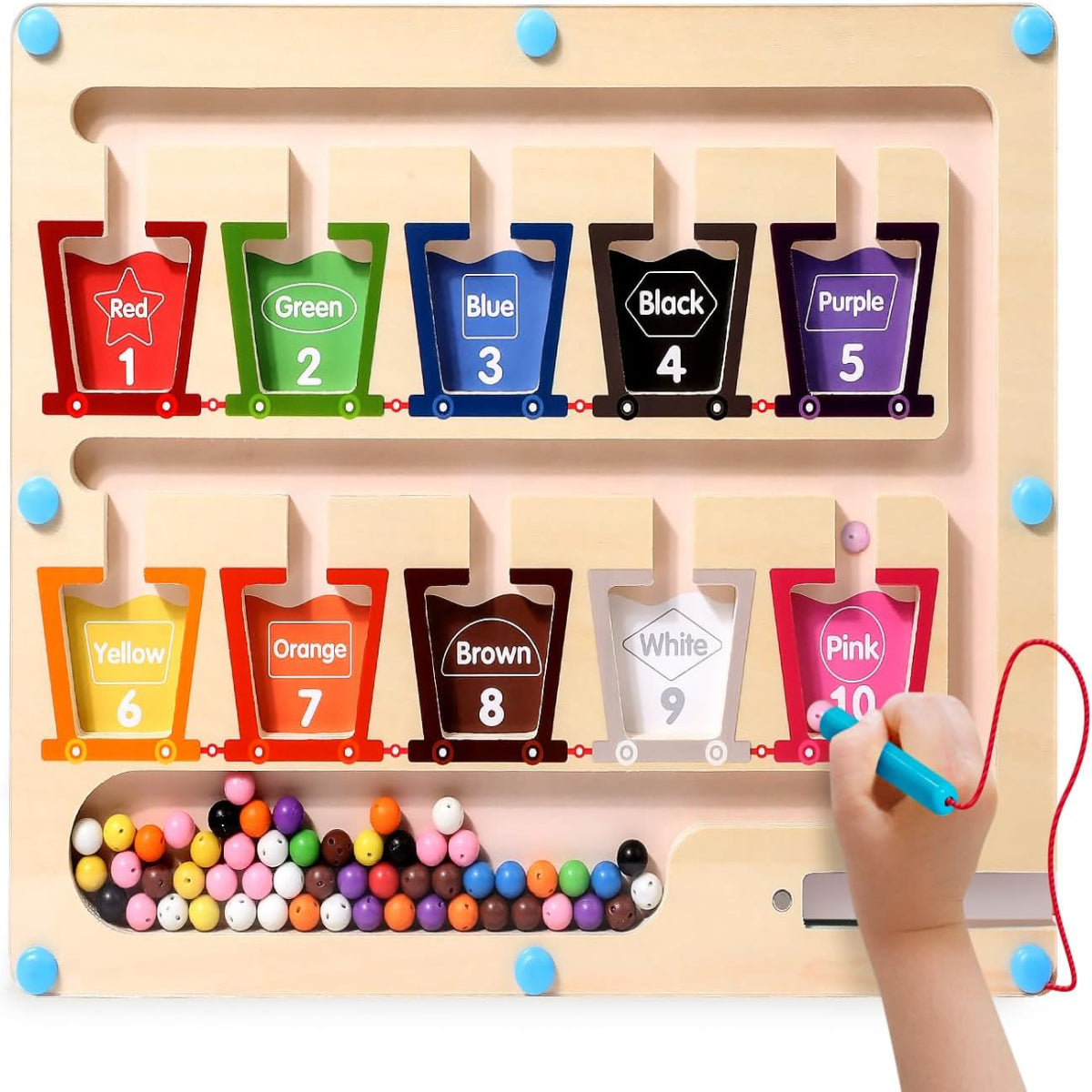 Apprendre les couleurs en s’amusant avec des aimants