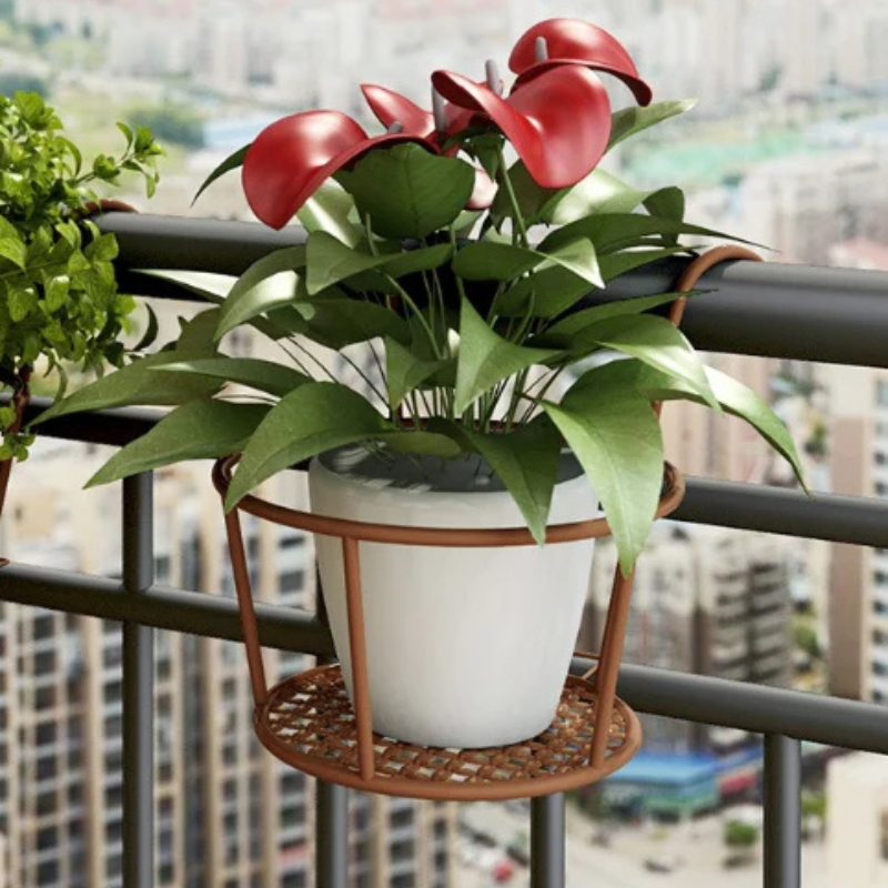 Support suspendu pour pots de fleurs