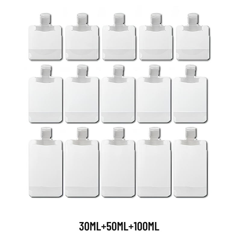 Sæt med 40 rejseflasker – ren og organiseret transport — 30ML+50ML+100ML, foto 15