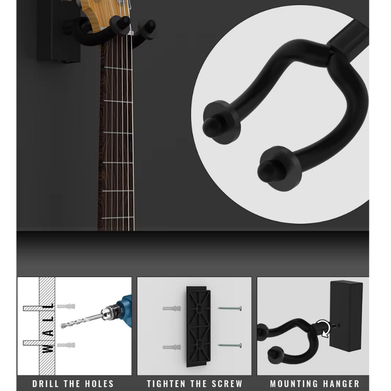 Support mural LED pour guitare – Éclairez votre instrument