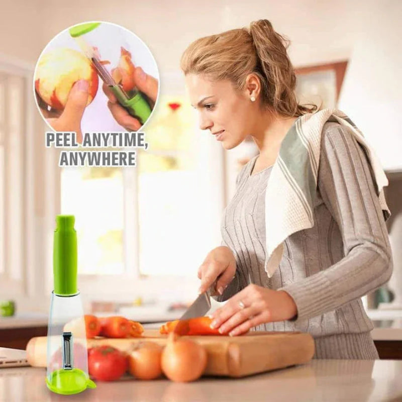 簡単に皮をむき、作業台を清潔に保ちます 