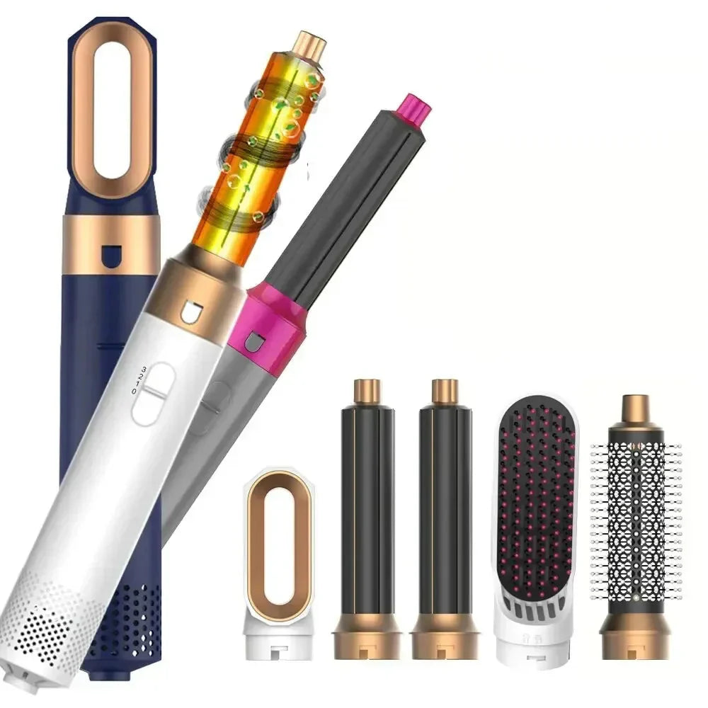 1台でスタイリング、ストレート、乾燥ができる5in1デバイス 