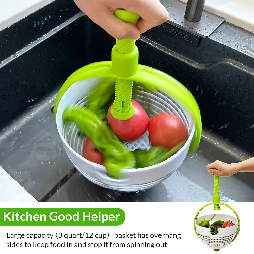 Spinning and rotary dryer for fruits and vegetables 