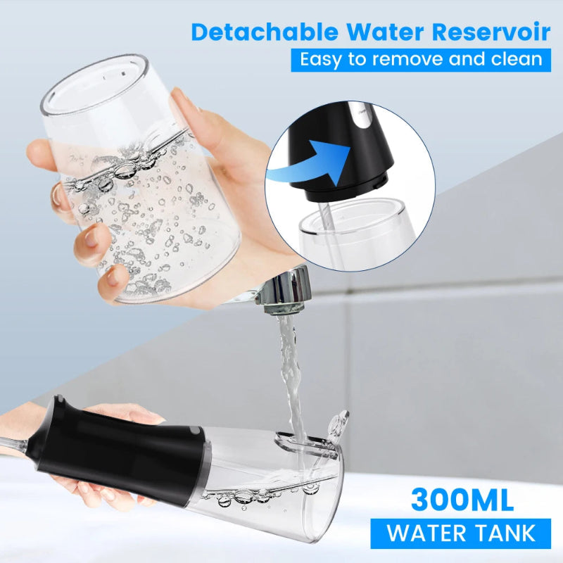 Wiederaufladbares Hydropulse-Gerät für Zahnpflege 