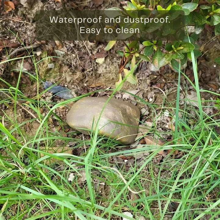 Diskret utendørs nøkkelholder i steinform 