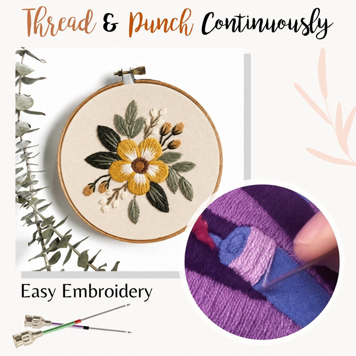 Perfect needle kit for precise sewing 