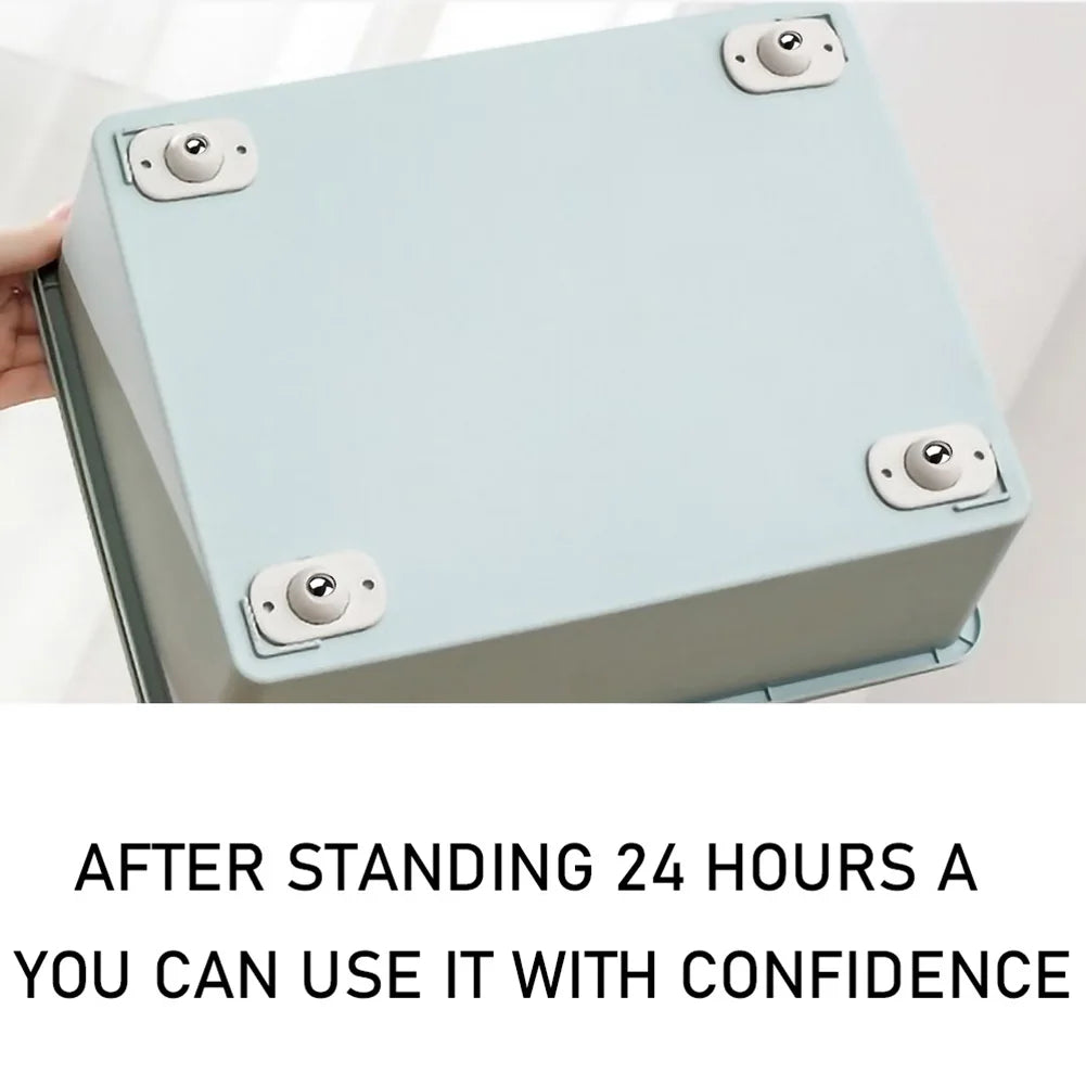 Μίνι αυτοκόλλητοι τροχοί για εύκολη κινητικότητα 