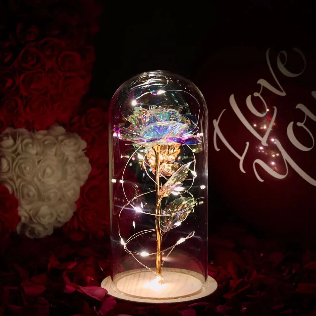 Rosa unter Glocke – zeitlose und strahlende Eleganz 